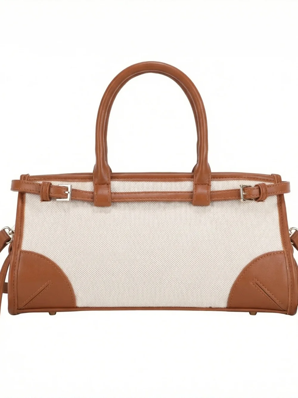 Women's Canvas and Leather Accent Mini Satchel